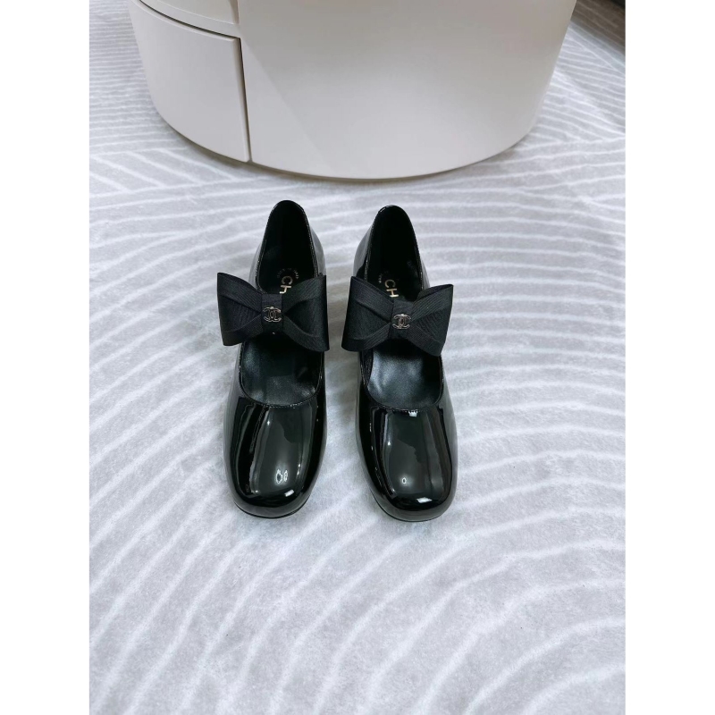 Ch*el leather shoes